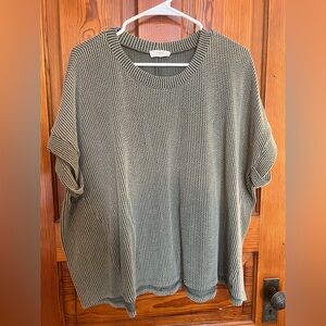 Entro Textured Olive Top